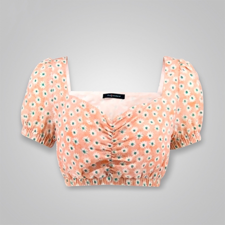 Floral Printed Bra Crop Top