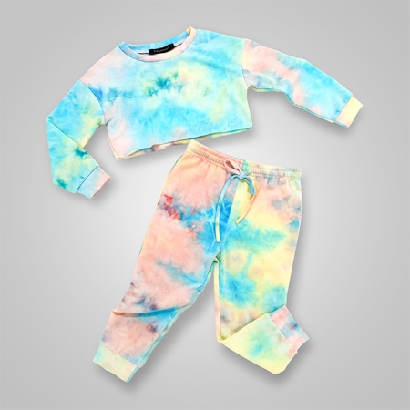 Tie Dye Two-Piece Tracksuit Set
