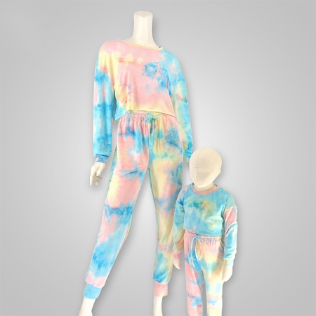 Tie Dye Two-Piece Tracksuit Set