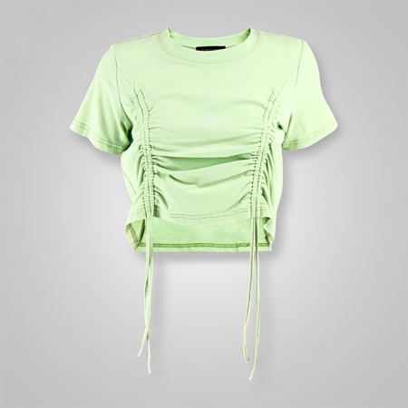 Drawstring Detail Crop Top