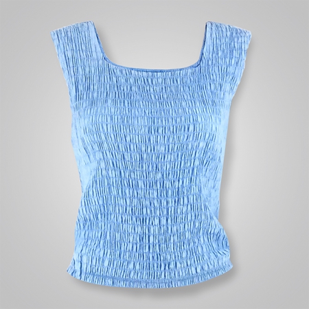Square Neck Crinkle Tank Top