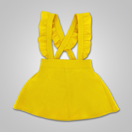 Ruffled Strap Suspender Skirt
