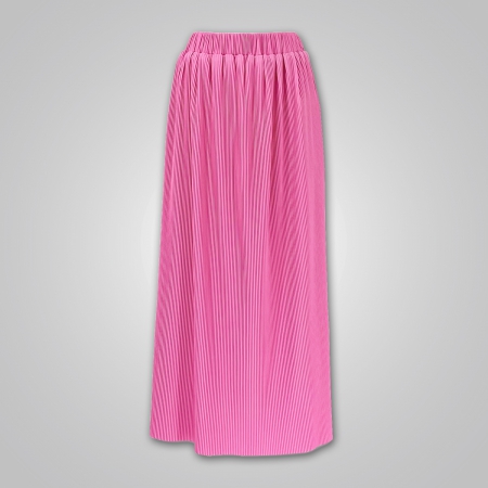 Fuchsia Pleated Skirt