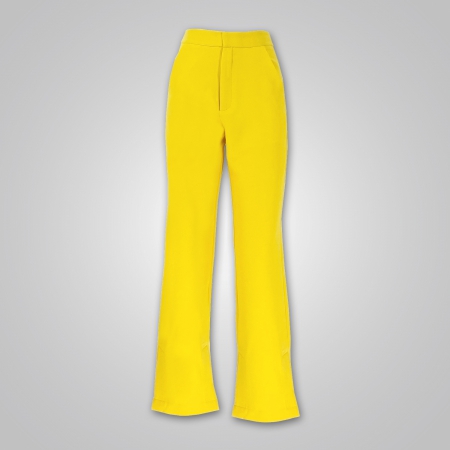 Side Slit Suit Pants in Popcorn
