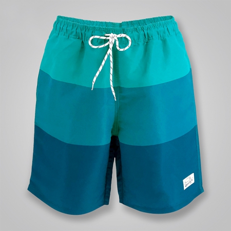 Color Block Drawstring Beach Sports Shorts