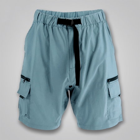 Belt-Waist Ripstop Cargo Shorts