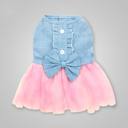 Pet Bow-Knot & Tulle dress
