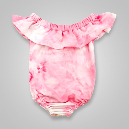 Tie-Dyed Ruffle Off Shoulder Onesies