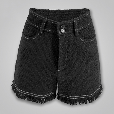 Frayed Tweed Shorts