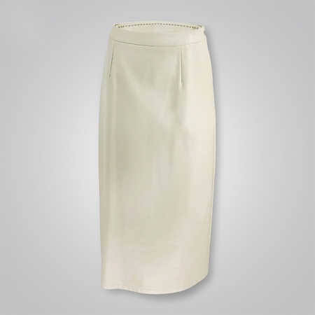 Faux Leather Midi Skirt