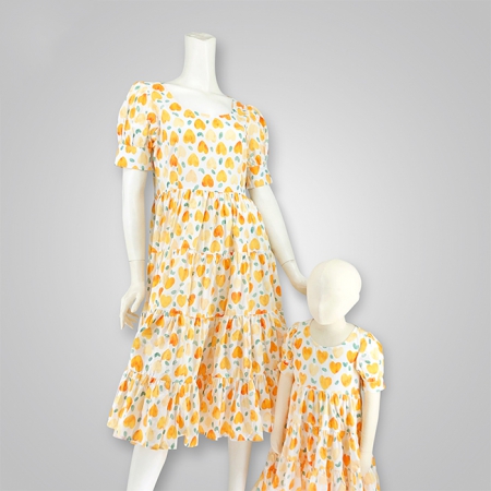 Printed Tiered Dress